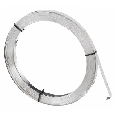 BAND-IT Stainless Steel Band: 0.03 in Strapping Thick, 2,250 lb Break Strength - 201 Stainless Steel Strapping