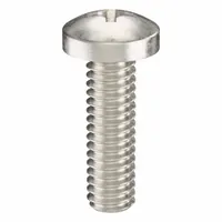 Machine Screw: #1-72 Thread Size, 1/4 in Lg, 316, Stainless Steel, Plain, Pan, Phillips, 50 PK (MPN ZSCRW-707)