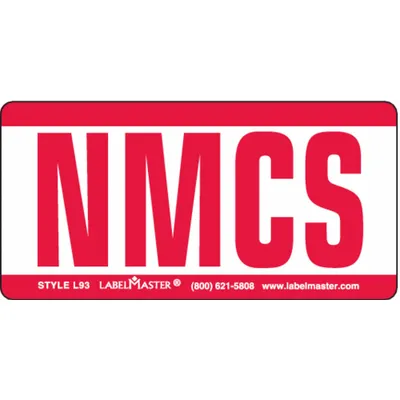 LABELMASTER Expedited Handling Marking: NMCS, 2 in x 4 in, White - Shipping & Receiving Message Labels