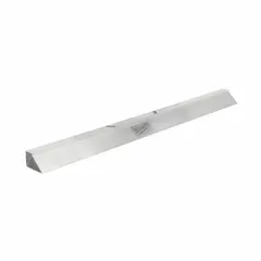 Magnesium blade with double triangle shape for leveling and finishing wet concrete surfaces. Compatible with MILWAUKEE power screed model MXF381-2CP. Used for strike-off on flatwork, driveways, and slabs.