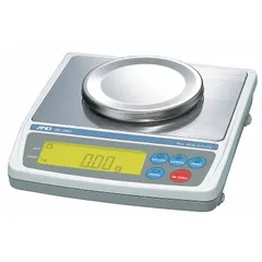 The A&D WEIGHING EK-610I is a precision lab balance with a 600 g capacity, 0.01 g readability, and 0.00001 g repeatability. It features a metal construction and an LCD display. Suitable for weighing small samples in laboratory and quality control environments.