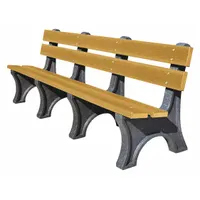 ULTRASITE Outdoor Bench: Colonial, 96 in Overall Lg, 33 1/2 in Overall Ht, Cedar, Black (MPN PB 8CEDCOLE)