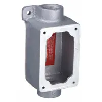 APPLETON ELECTRIC Mounting Body: 1 Gangs, Iron, 1 in Hub Size, Feed Through, 6 5/16 in Overall Ht (MPN EFDC110-NL-Q)