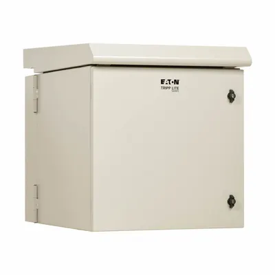 EATON TRIPP LITE Server Enclosure with Fan: 12 Rack Units, NEMA 3R, 120V AC - Fan-Cooled Server Rack Enclosures & Network Cabinets