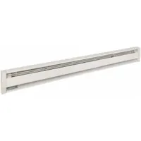 DAYTON Electric Baseboard Heater: Commercial Grade, 1500W, Thermostat Not Included, White, 120V AC