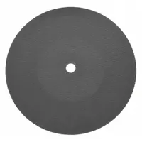 Type 1 cut-off wheel with zirconia alumina abrasive and 24 grit for fast cutting of carbon and stainless steel. Measures 12" diameter, 7/64" thickness, with a 1" arbor hole. Suitable for metal fabrication, maintenance, and repair applications