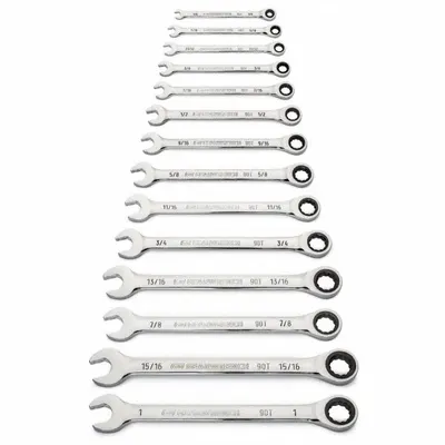 GEARWRENCH 14-Piece SAE 12-Point Ratcheting Combination Wrench Set - SAE 12-Point Ratcheting Combination Wrench Sets