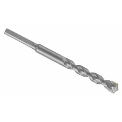 Round-shank masonry drill bit for hammer drilling in concrete, brick, and block. Features a 1/2 in diameter, 4 in maximum drilling depth, and 6 in overall length. Suitable for installing anchors or running conduit in construction and renovation applications.
