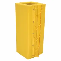 APPROVED VENDOR Column Protector: 7 in, 7 in, 7 in, 7 in, Square, 7 in Compatible Column Dia, Vinyl (MPN V-PAD-S-37-Y)