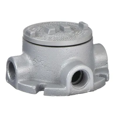 APPLETON ELECTRIC Conduit Outlet Body: Iron, GRF, 1/2 in Trade Size, X Body - X, XAT and XTF Round Body - Cross Type