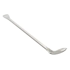 Double Ended Lab Spoon and Spatula, 304 Stainless Steel, Uncoated, Silver, H36809-0040