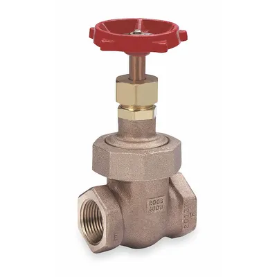 MILWAUKEE VALVE Gate Valve: 1 1/4 in, Bronze, Non-Rising, FNPT x FNPT - Non-Rising Stem Bronze General Purpose Gate Valves