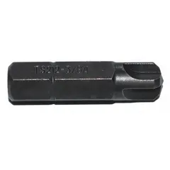 Imperial Torq-Set insert bit with 3/8 in industry size and standard hex shank. S2 steel construction for power tool use in high-torque fastening applications. Not impact rated. 5-pack.
