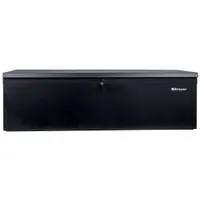 MONTEZUMA Utility Box: 42 in W 15 3/4 in D 12 3/8 in H, Steel, Black, Hinged Lid, Keyed (MPN MKDB42B)