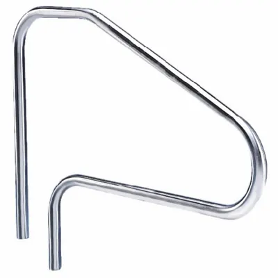 SPECTRUM Hand Rail: 42 in Setback, Dia 1.9 in, 0.109 in Thick, Fixed Legs, 38 in Ht - Pool Stair Rails