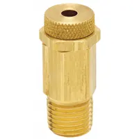 Pressure Relief Valve: 1/4 in MNPT, Brass Body, 50 psi to 125 psi, 2 cfm Flow Rate - Max (MPN PR25-008)