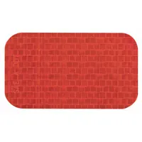 Floor Marking Tape: Rectangle, Solid, Red, No Legend, 2 in x 3 1/2 in, 20 mil Tape Thick, RR, 50 PK (MPN RR250RD)