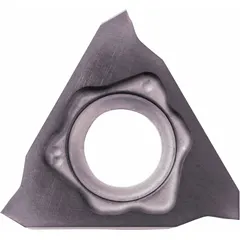 This indexable grooving insert is designed for precision grooving, parting, and turning operations in CNC machining. It is suitable for applications requiring tight tolerances and good surface finish in industrial manufacturing.