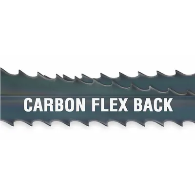 MORSE Band Saw Blade: Carbon Steel, 13 ft 1/2 in, Flex Back, 1/2 in Blade Wd - Wood-Cutting Blades for Curved Cuts