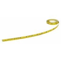 US TAPE Adhesive Backed Tape Measure: SAE, Inch, Decimal, Left to Right, 3/8 in Overall Wd, Inches (MPN 58500)