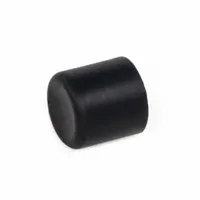 JW WINCO Concave Bumper: Cylindrical, Natural Rubber, Female x Non-Threaded Style, M8 Thread Size (MPN 457-30-28.5-M8-E-55)