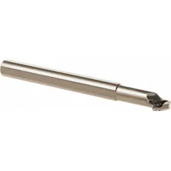 This indexable boring bar features positive rake geometry and left-hand orientation, designed for internal turning operations. It is used in machining centers and lathes for enlarging holes, creating precise internal diameters, and finishing bores in metalworking applications.