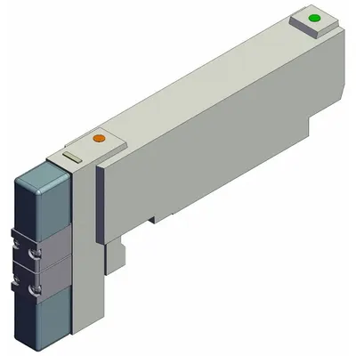 SMC Solenoid Valve: Double Solenoid, Five-Way / Three-Position, 16.45 scfm Flow Rate - Max - SMC VQC Series Directional Control Valves