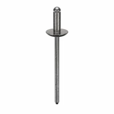 OEM Large Flange Blind Rivet, 1/8" dia, 1 21/32" Overall Length, Steel, 500 Pack - Large Flange Blind Rivets
