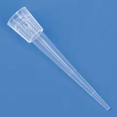 Sterile, single-use pipette tip made of clear polypropylene with a 10 µL capacity. Features a reloading stacked configuration and is designed for universal pipettes. Autoclavable and filter-free. Suitable for precise liquid handling in laboratory settings where contamination control is required.