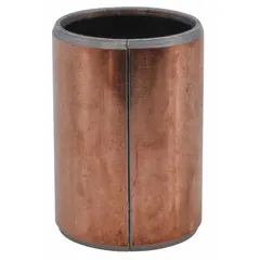 This brass and copper bushing is a replacement part for Dayton pallet jack model 4YX97. It is designed for use in pivot points to reduce wear and maintain smooth movement. Suitable for material handling applications in warehouses and distribution centers.