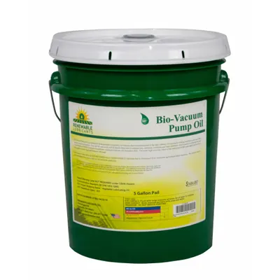 RENEWABLE LUBRICANTS Vacuum Pump Oil: 5 gal, Pail, 10 SAE Grade, 46 ISO Viscosity Grade - Vacuum Pump Oils