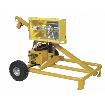 BULLDOG P11000W Metal Halide Cart Light, 120V AC, Yellow Frame - Cart Lights