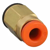 SMC Push-Fit Adapter Fitting: 1/8 in OD x 5 mm Pipe Size, Push-to-Connect x Metric, Brass, Brass (MPN KQ2H01-M5A)