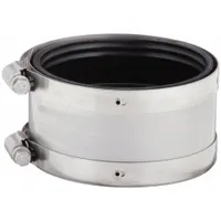 FERNCO Flexible Pipe Straight: Neoprene, For 3 in Pipe, Iron x PVC/Steel, 2 1/8 in Overall Lg (MPN 3000-33)