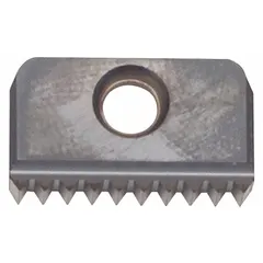 Carbide insert for internal threading operations, designed to produce UN thread forms. Suitable for use in a range of materials in general machining applications.