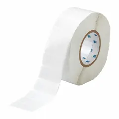 This precut label roll cartridge contains vinyl, white (matte) wraparound labels measuring 2 1/4 in x 1 in. Designed for wire gauges 6 AWG to 0 AWG, it is used for permanent identification of cables and wires in electrical panels, machinery, and control systems. Compatible with BBP11 printer series; requires R4300 ribbon.