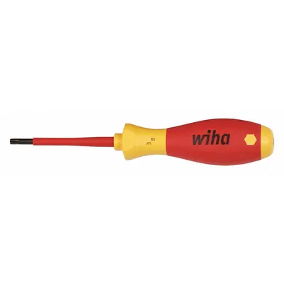 WIHA Insulated Torx Screwdriver: Insulated SoftFinish, Std Lg, Torx Tip, T15 Tip Size - Insulated Torx Screwdrivers