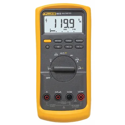 FLUKE Digital Multimeter: Avg, CAT III 1000V/CAT IV 600V - Standard Feature Multimeters