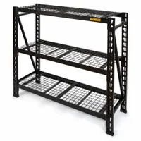 DEWALT Bulk Storage Rack: Standalone, Light-Duty, 49 5/8 in x 18 in x 48 in, 3 Shelves (MPN DXST4500BLK-W)