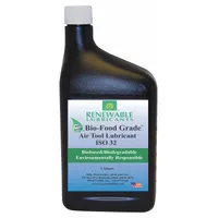 RENEWABLE LUBRICANTS Air Tool Oil: Synthetic, -20°F Min. Op Temp., 446°F Max. Op Temp., Bottle (MPN 87461)
