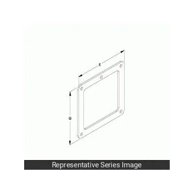 HAMMOND MANUFACTURING Wireway Box Connector: 4 in Wd, 4 in Ht, 5 3/8 in Ht - Box Connectors for Corrosion-Resistant Washdown Wireways