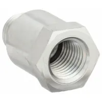 Hydraulic Hose Adapter: 5/16 in x 5/16 in Fitting Size, Female x Male, NPTF x ORB, Rigid, Straight (MPN 2216-4-5S)