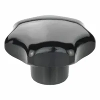 This 7-arm knob features a plastic body with a stainless steel M8 threaded insert and a 14 mm thread length. The 7-point star design provides multiple grip points for manual adjustment, clamping, and positioning on machinery, jigs, and fixtures without the need for tools