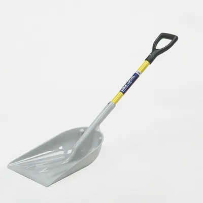 SKILCRAFT Scoop Shovel: Std Scoop, 2 Ribs, Plastic, #12 Blade Size, 14 1/4 in Blade Wd - AbilityOne Scoop Shovels