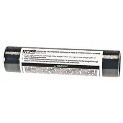 Rechargeable nickel-metal hydride battery pack for MSA PAPR respirator systems. Provides power for powered air-purifying respirators in industrial environments. OEM replacement part.
