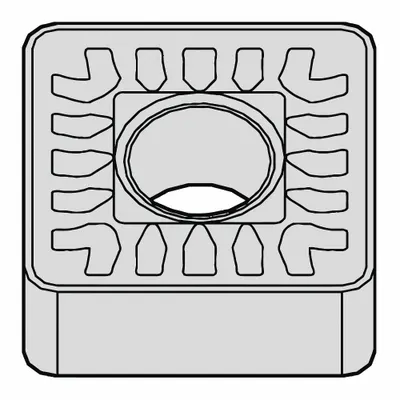 WIDIA Square Turning Insert: SNMM866SR - Square (S) Indexable Turning Inserts