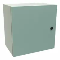 HAMMOND Electrical Enclosure: Steel, 16 in x 16 in x 10 in, NEMA 12/3R/4, Solid Cover, Hinged (MPN EN4SD161610GY)