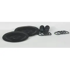 This fluid-end repair kit is designed for rebuilding the fluid end of reciprocating pumps. It includes Santoprene components for sealing and wear resistance. Typical applications include industrial water jetting, pressure washing, and fluid transfer systems where restoring sealing and pressure capability is required.