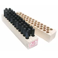 YOUNG BROS. STAMP WORKS Hand Stamp Kit: 0 to 8 (With 6 Serving as 9)/Ampersand (&)/A to Z, Steel (MPN 09365)