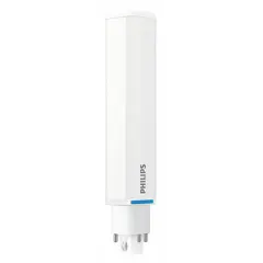 This PHILIPS LED plug-and-play (UL Type A) lamp features a 4-pin GX24q base, 12W power consumption, 1400 lm light output, and a 3500K color temperature. It is dimmable and designed for use in commercial and industrial lighting fixtures such as troffers and downlights.